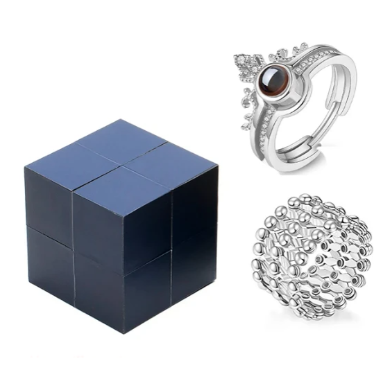 (Best Seller: A FULL SET) Creative Ring, Bracelet And Puzzle Jewelry Box