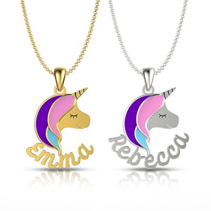 Custom Name Unicorn Necklace